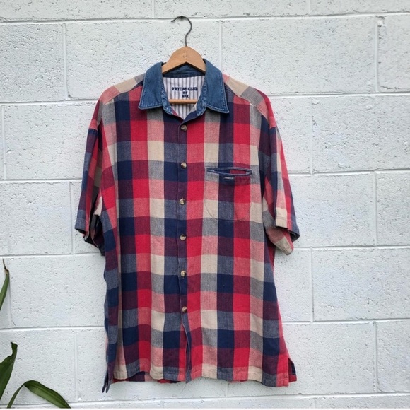 Fryday Club Other - FREE WITH PURCHASE Plaid Collared Button Down